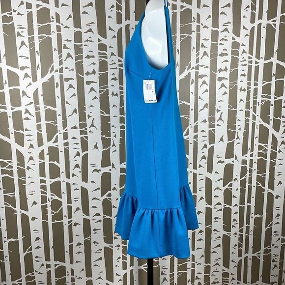 Trina Turk High Neck Ruffle Hem Mini Dress 2 - Picture 2 of 9